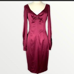 Maroon silk Guess Collection dress